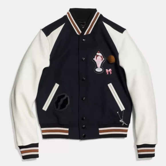 Coach 1941 Varsity Letterman Bomber Jacket - Picture 1 of 14